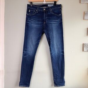 AG Adriano Goldschmied Women's Jeans Blue The Farrah Skinny Ankle High Rise 30R